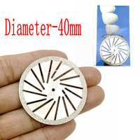 Big Size laboratorium dentystyczne polerowanie diament dwustronna tarcza tnąca do cięcia dentystycznego tynk tarcza koła laboratorium dentystyczne narzędzie 40 i 45mm 3